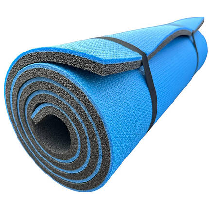 Каремат для йоги та фітнесу "EVEREST" 1800х600х16мм, товстий, двошаровий килимок, Туреччина, фото 1