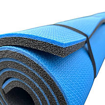 Каремат для йоги та фітнесу "EVEREST" 1800х600х16мм, товстий, двошаровий килимок, Туреччина, фото 4