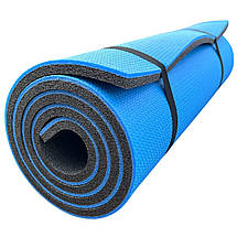 Каремат для йоги та фітнесу "EVEREST" 1800х600х16мм, товстий, двошаровий килимок, Туреччина, фото 5