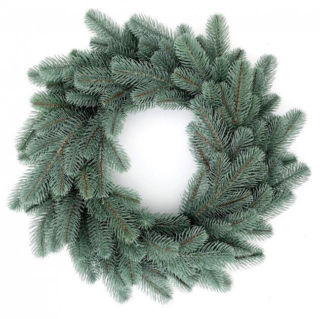 Вінок різдвяний із хвої литий No Brand Еліт 45 см Зелений (1513883410), фото 1