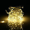 Гірлянда Нитка Led 200 дроту 20 м Теплий Білий 1 режим USB + батарейка Decorative Light 218-21528275, фото 2