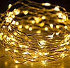 Гірлянда Нитка Led 200 дроту 20 м Теплий Білий 1 режим USB + батарейка Decorative Light 218-21528275, фото 4