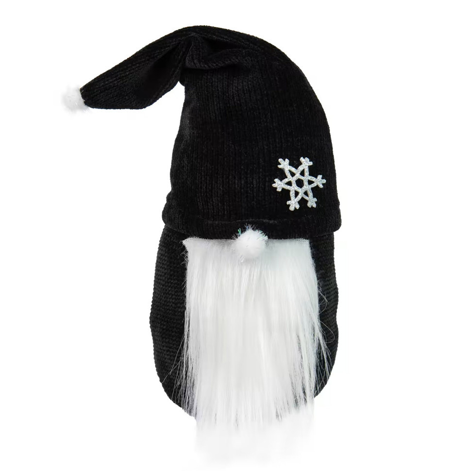 Фігурка Новорічний Гном великий чорний Strateg 60606 висота 22 см, фото 1