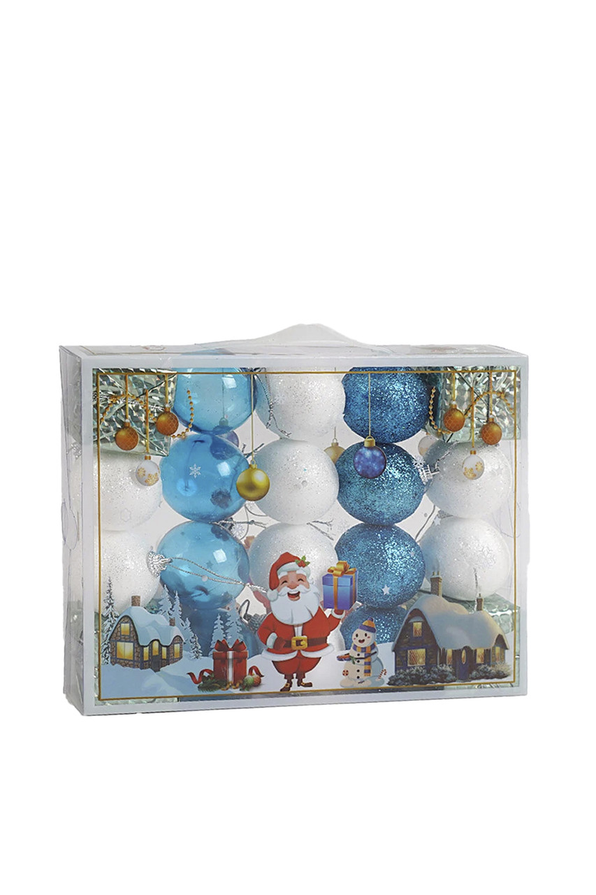 Набір новорічних куль No Brand ЦБ-00263692 4.5 см 20 шт Різнокольоровий (SKT001029277), фото 1