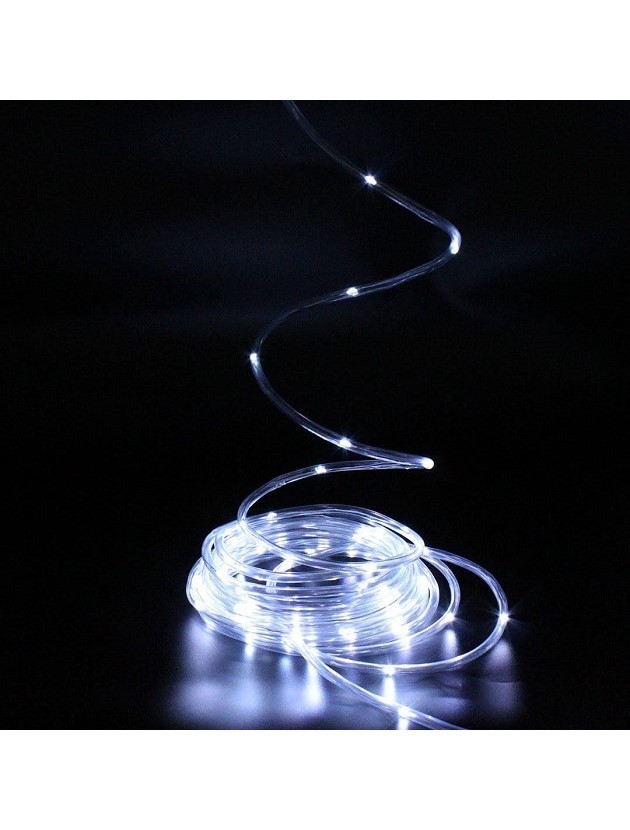 Гірлянда світлодіодна нитка Led Краплі роси дюралайт на 100 світлодіодів з USB-під'єднанням 9 м Білий, фото 1