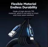 Кабель Toocki зі світлодіодним дисплеєм для iPhone 2м швидкої зарядки Lightning 2.4A USB-дрот X XR 8 7, фото 7