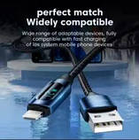 Кабель Toocki зі світлодіодним дисплеєм для iPhone 2м швидкої зарядки Lightning 2.4A USB-дрот X XR 8 7, фото 4
