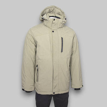 Куртка чоловіча Zero Frozen (зимова) ZF70540 Бежева 100% поліестер. Утеплювач: Біо пух, верблюжа шерсть 52(Р)