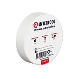 Стрічка ізоляційна 15м * 17мм біла INTERTOOL IT-0043, фото 4