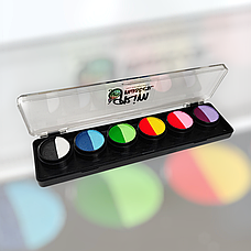 Палітра фарб для аквагриму GrimMaster 6 x 4g, фото 4