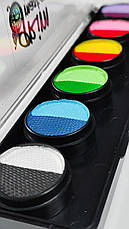 Палітра фарб для аквагриму GrimMaster 6 x 4g, фото 3