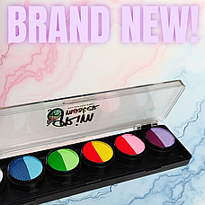 Палітра фарб для аквагриму GrimMaster 6 x 4g, фото 5