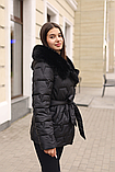 Стильна та універсальна жіноча куртка К-374 чорний, фото 5