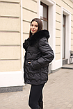 Стильна та універсальна жіноча куртка К-374 чорний, фото 7