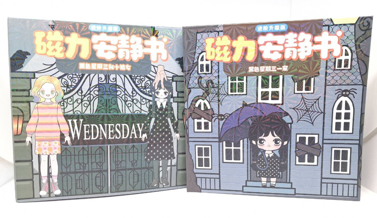 Гра магнитна LM №75607 "Венсдей" (75937) з полем та магнитами, фото 1