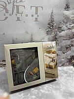 Набір для сауни та бані жіночий 3 предмети Туреччина на липучці капучино