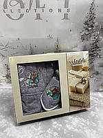 Набір для сауни та бані жіночий 3 предмети Туреччина на липучці фіолетовий