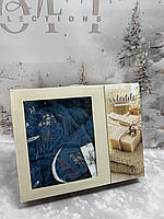 Набір для сауни чоловічий 3 предмети Туреччина синій