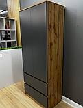 Шафа 2+2 без ручок «Дуб Тахо & Біла Аляска» з полицями, фото 8