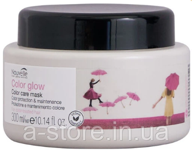 Маска для фарбованого волосся Nouvelle Color Glow Mask 300 мл, фото 1