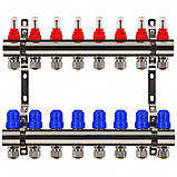 Колектор Gross 8504 1" - 3/4" на 8 виходів та пряма змішувальна група з насосом, фото 2