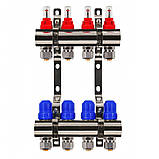 Колектор Gross 8504 1" - 3/4" на 4 виходи та пряма змішувальна група з насосом, фото 2