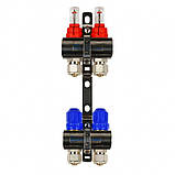 Колектор Gross 8504 1" - 3/4" на 2 виходи та пряма змішувальна група з насосом, фото 2