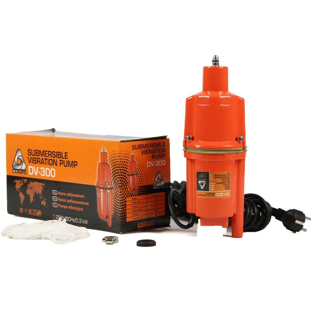 Вібраційний насос Delta DV-300 "малиш" з нижнім забіром, фото 1