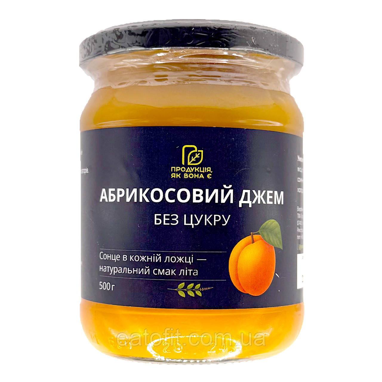 Абрикосовий джем, без цукру, Продукція, як вона є, 500г, фото 1