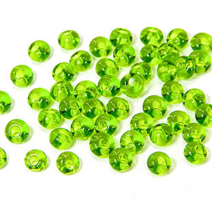 Бисер Preciosa DROPS 2/0 цв. 50430, Прозорий NT, Колір: Зелений (УТ100010916)