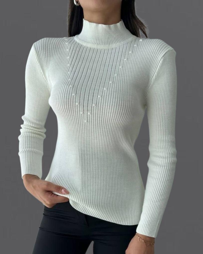 Гольф жіночий молочний (водолазка). One Size, фото 1