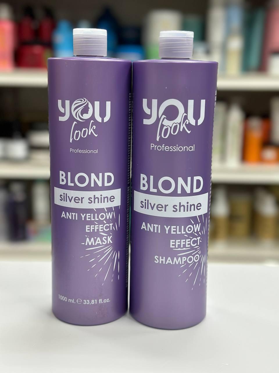 Набір для тонування освітленого волосся You Look Professional Blond Silver Shine (шампунь, маска)
