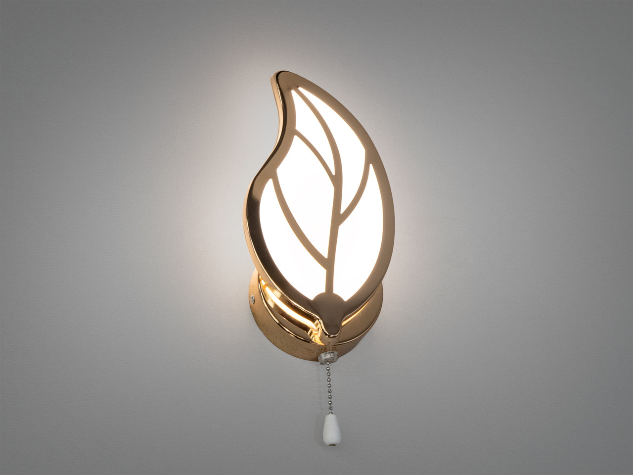 Елегантне світлодіодне бра для залу, колір золото, 15 W на 2 мм 8028-1G-LS