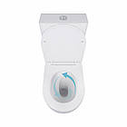 Унітаз-компакт Qtap Robin Ultra Quiet безобідковий із сидінням Soft-close QT13222128AUQ1W, фото 6