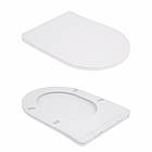 Унітаз-компакт Qtap Robin Ultra Quiet безобідковий із сидінням Soft-close QT13222128AUQ1W, фото 8