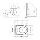 Унітаз підвісний Qtap Scorpio Ultra Quiet із сидінням із сидінням Soft-Close MATT BLACK QT14332380AMB, фото 2