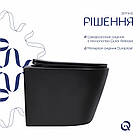 Унітаз підвісний Qtap Scorpio Ultra Quiet із сидінням із сидінням Soft-Close MATT BLACK QT14332380AMB, фото 4