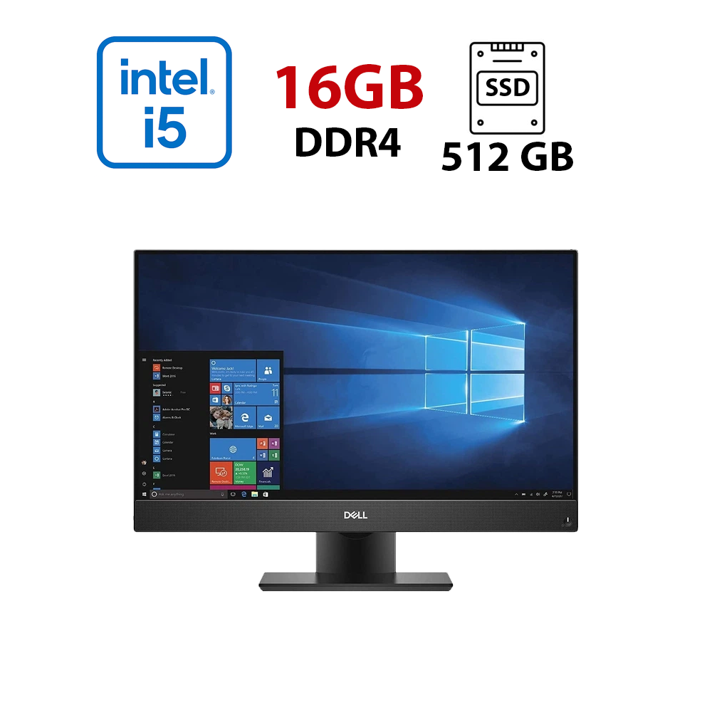Моноблок Б-клас Dell Optiplex 7460 AIO/ 23" 1920x1080 Touch/ i5-8500/ 16GB RAM/ 512GB SSD/ UHD 630