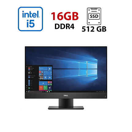 Моноблок Б-клас Dell Optiplex 7460 AIO/ 23" 1920x1080 Touch/ i5-8500/ 16GB RAM/ 512GB SSD/ UHD 630, фото 1