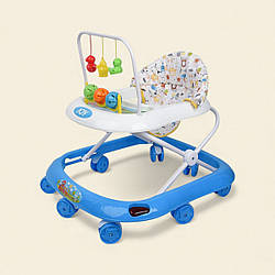 Ходунки Joy білo-блакитні з музичною панеллю