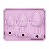 Форма для льоду, форма для шоколаду lovetoy силіконова з трьома розмірами, фото 3