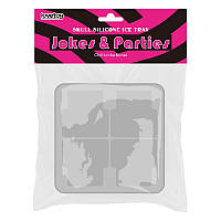 Форма для льоду, форма для шоколаду Lovetoy силіконова з кришкою 4 черепи 3x3 см