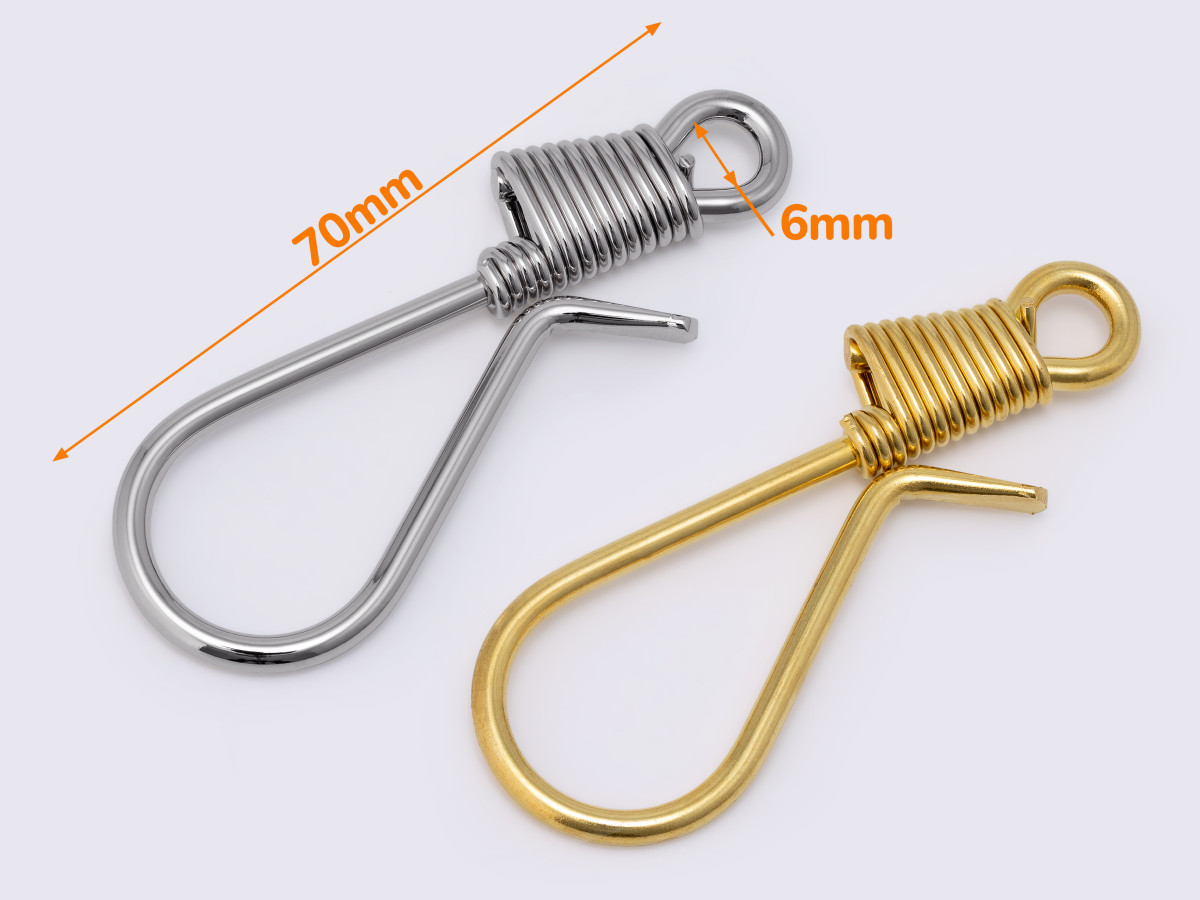 Карабін латунний 70мм 50-А592, фото 1