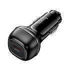 Адаптер автомобільний Hoco Rank single port Car charger Z58 |1Type-C, 30W/3A, PD30W/QC| чорний, фото 4