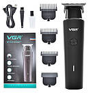 Машинка для різних стрижок акумуляторна, Акумуляторний універсальний тример для стрижки OX-49, фото 5