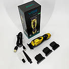 Бездротова машинка для стрижки для дому, Водонепроникний тример для стрижки Машинка хороша DR-71, фото 7