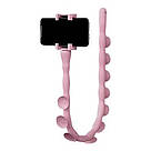 Гнучкий тримач для телефону з універсальними присосками Cute Worm Lazy Holder. Колір: рожевий BN-99, фото 7
