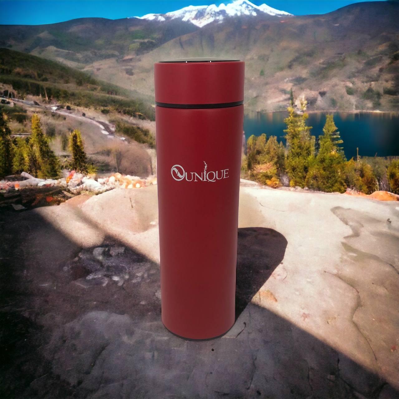 Розумний термос з термометром і дисплеєм UNIQUE, Якісний термос маленький у вигляді пляшки IE-54, фото 1