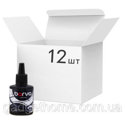 ТОП! Фарба штемпельна Barva 30 мл упаковка 12 шт, чорна (SPI-B-002-12) - (gHome), фото 1