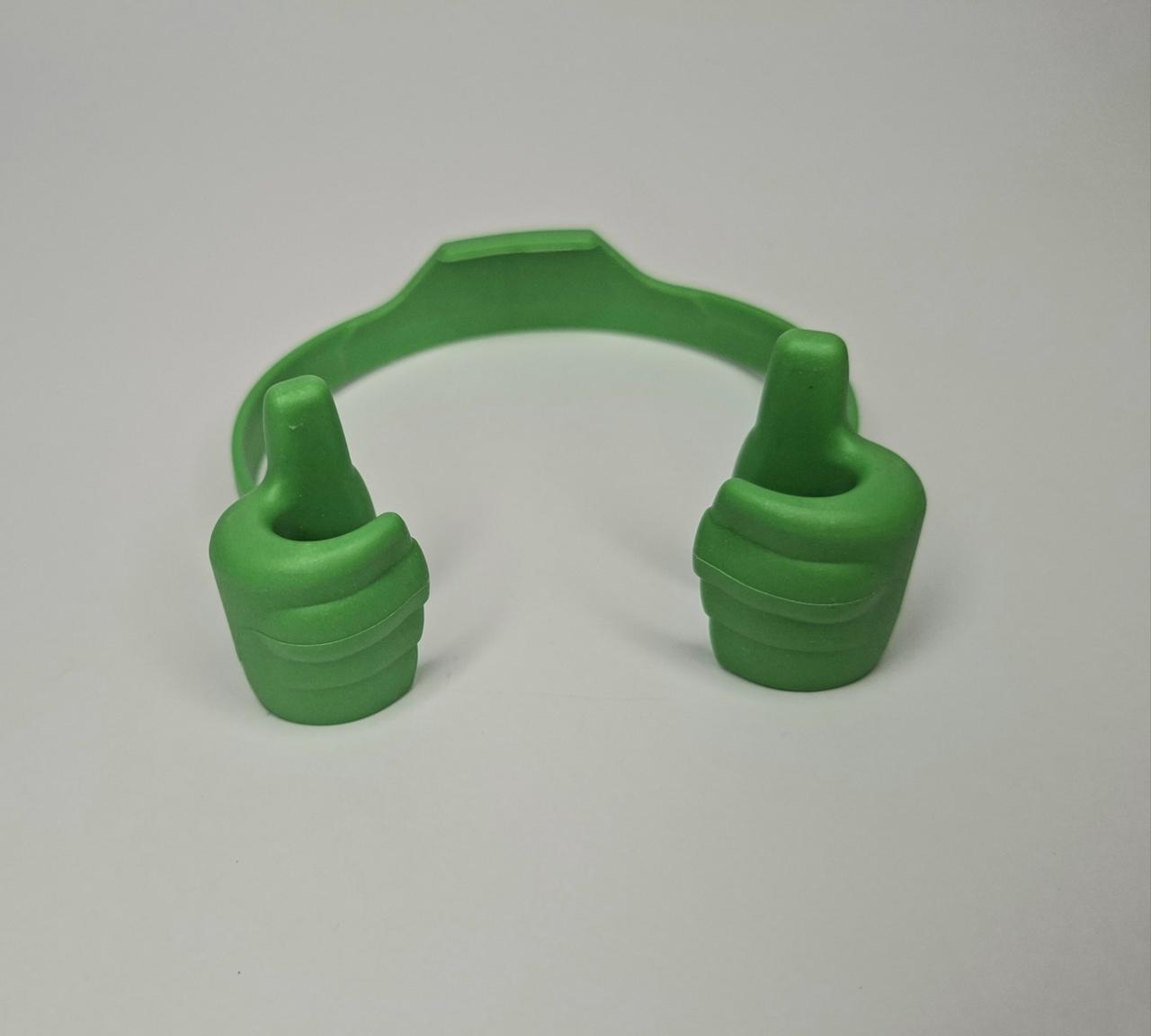 Підставка для телефону та планшета Великі пальці Pi-577 зелений, фото 1